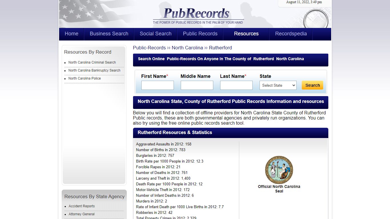 Rutherford County, North Carolina Public Records